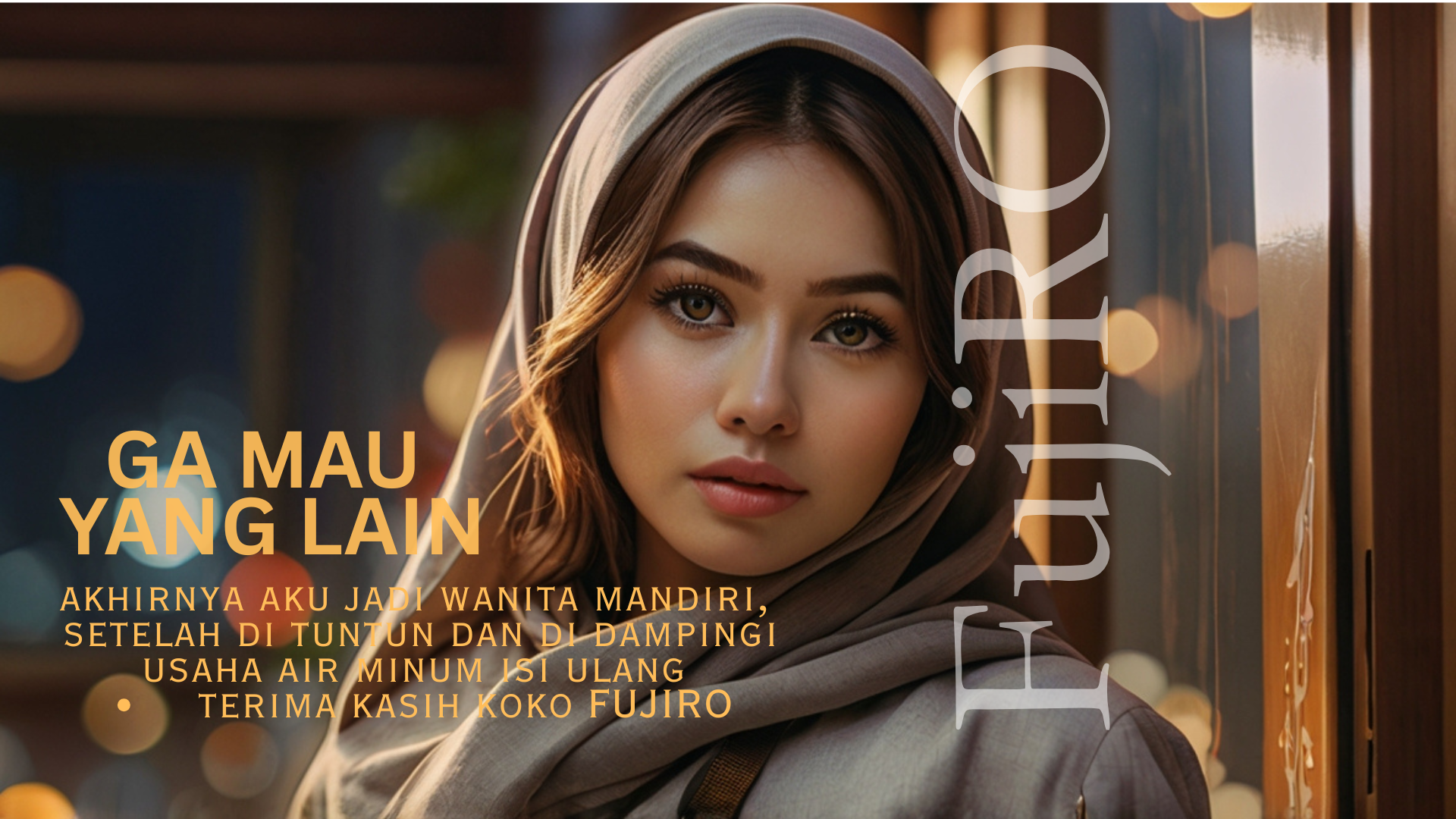 Ibu rumah tangga sukses menjalankan usaha depot air minum dari rumah bersama FujiRO