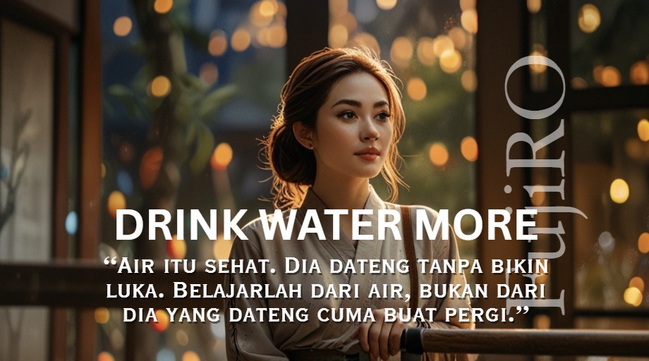 Wanita sehat sedang minum air putih – fungsi air untuk tubuh manusia