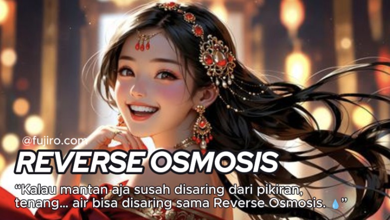 Reverse Osmosis FujiRO menyaring air hingga 99% murni, membuang bakteri, virus, logam berat, dan zat berbahaya.